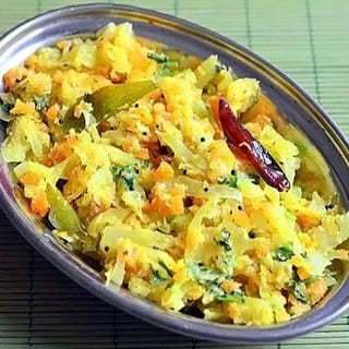 Cabbage Poriyal