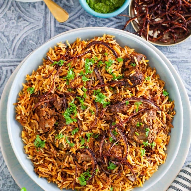 Delicious Lamb Biryani Awaits