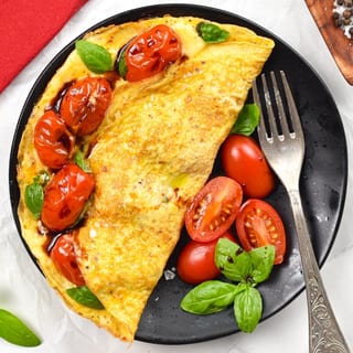 LEMON TOMATO OMELETTE