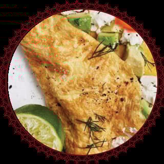 LEMON TOMATO OMELETTE