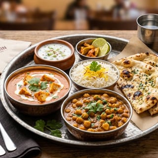 2 Dish Entrée Special - Veg. Combo - 2 Naan